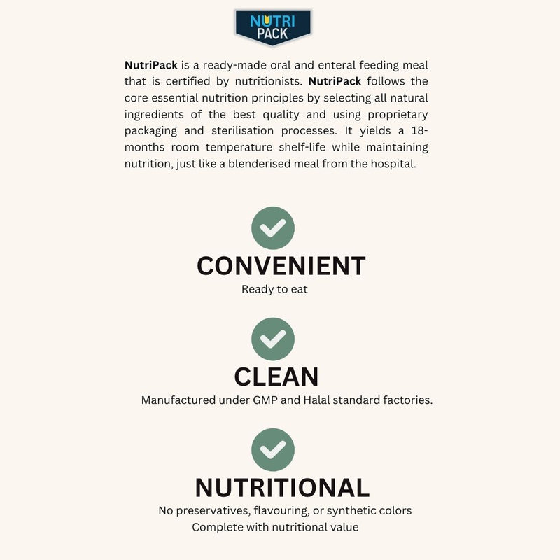 NutriPack Blended Tuna with Pumpkin – Ready-to-Eat Oral & Enteral Feeding Meal (300g)