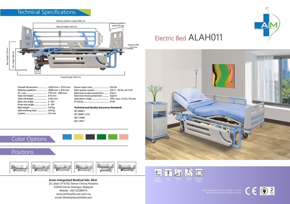 3 Function Hospital Electric Bed