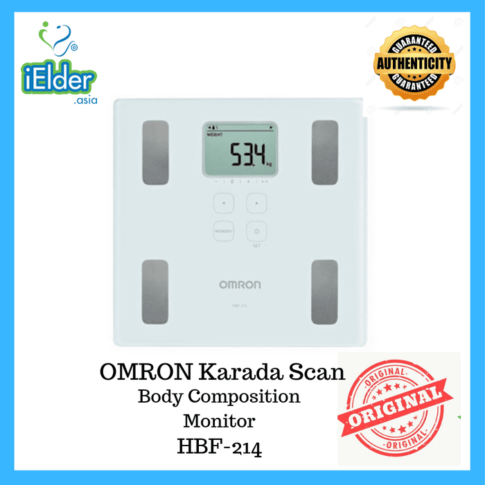 Omron Body Composition Meter White HBF-214-W Weight Scale