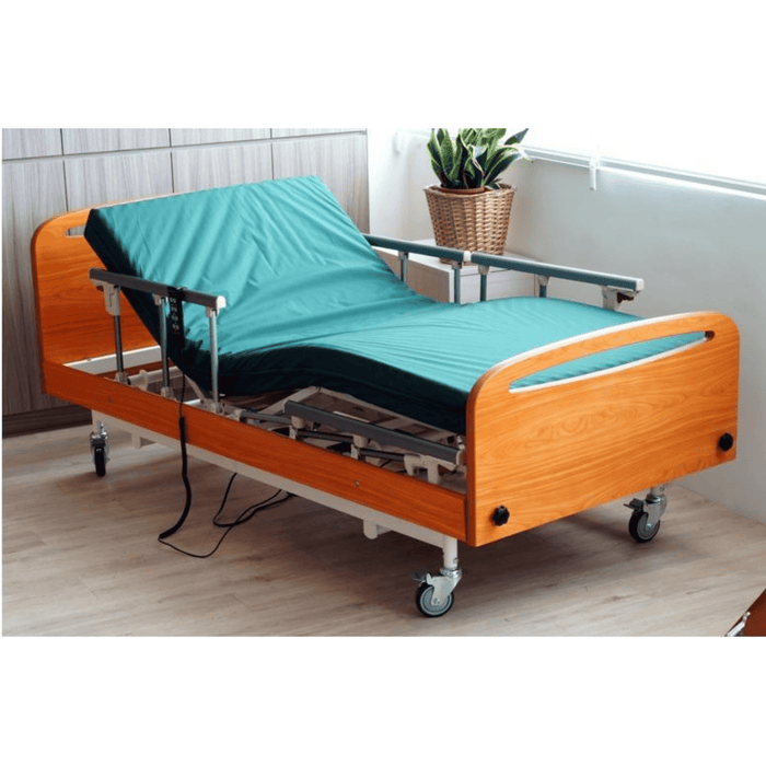 [Pre Order]  3 Functions Wooden Electric Home Care Bed ENB-301C | Brown