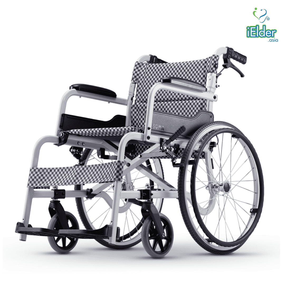 Standard Aluminium Lightweight Wheelchair | SOMA 105 — iElder.Asia