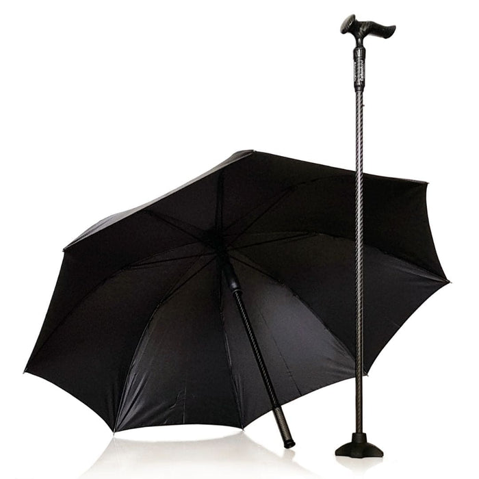 CarbonBond 智能二合一雨伞步行手杖 |优雅地老去