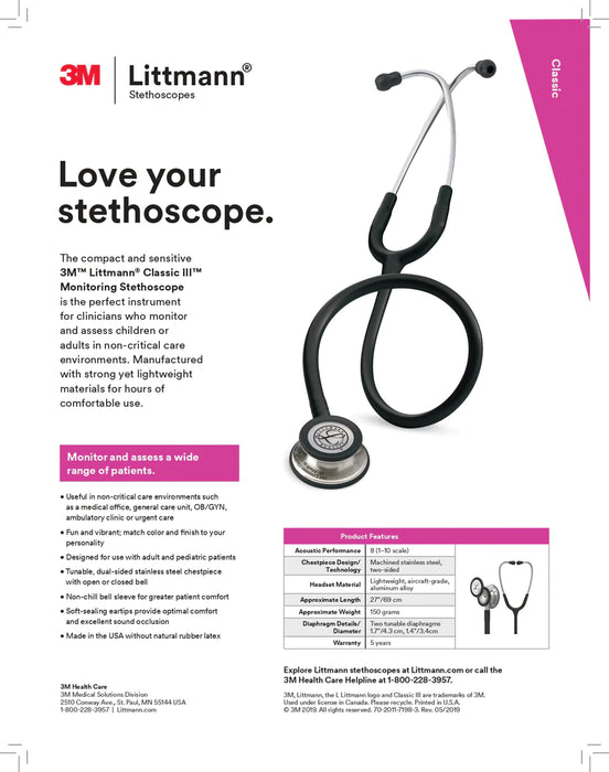  3M Littmann Classic III Stethoscope