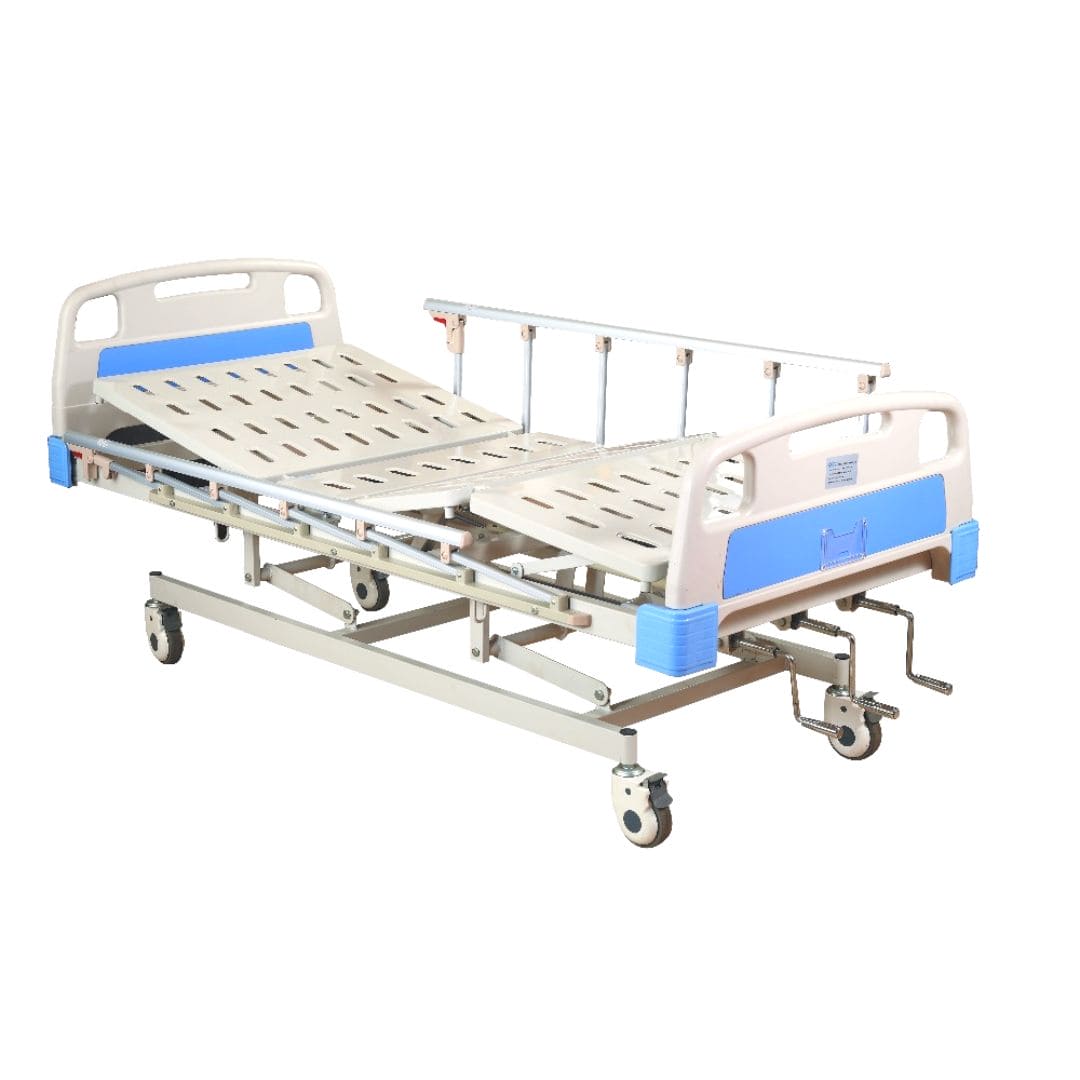 医院病床|带铝制侧轨的手动三曲柄— iElder.Asia