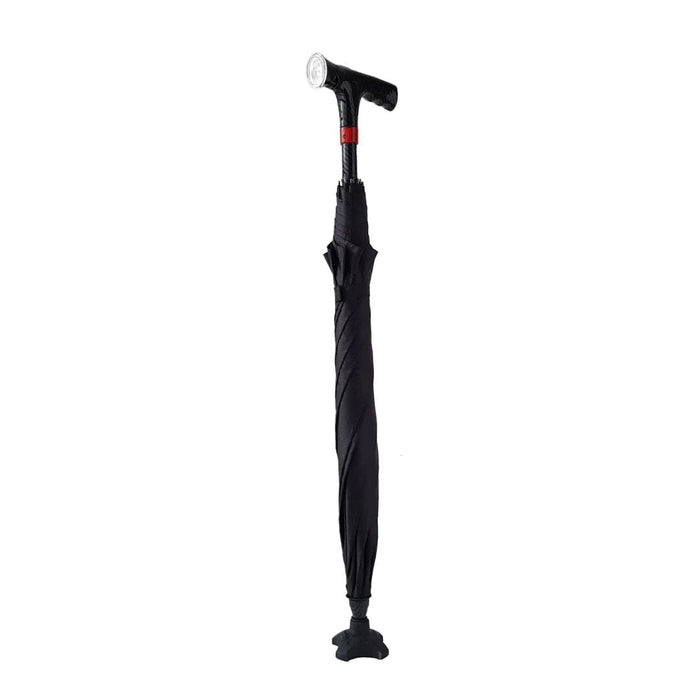 CarbonBond Smart 2-in-1 Umbrella Walking Tongkat | AgeGracefully