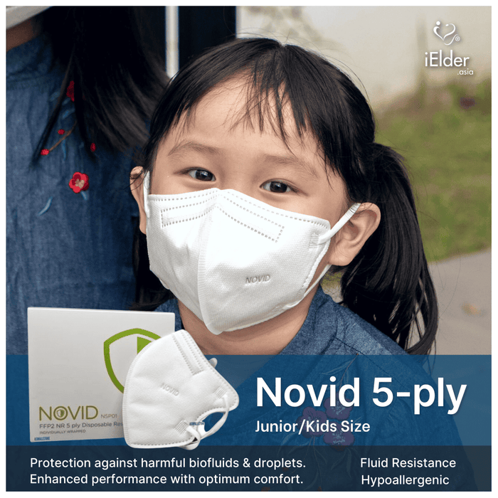 Novid NR 5-Ply Disposable Respirator Face Mask Junior Size N95 ( 20 pcs per box)