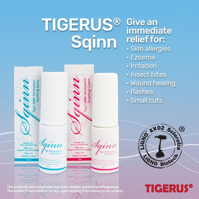 SQINN® Tiger Milk Mushroom Cream (30ml) - Asian Integrated Medical Sdn Bhd (ielder.asia)