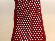 Anti Slip Safety Socks Short Red | Gripsox