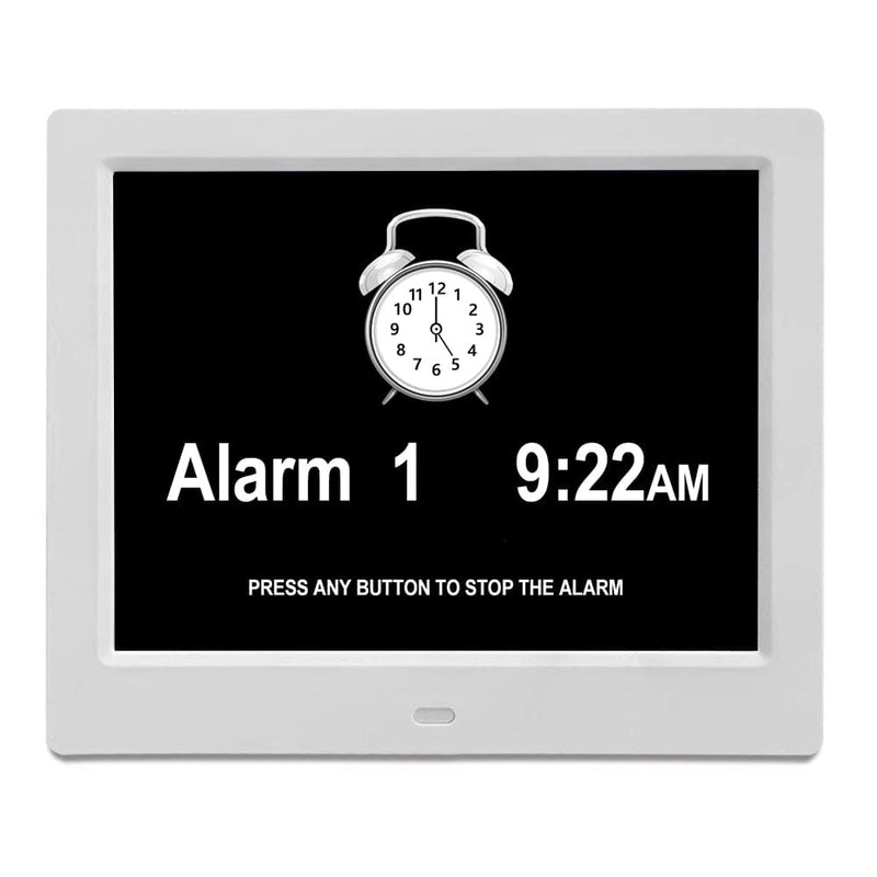 8" Digital Calendar Day Clock - Orientation Dementia Clock