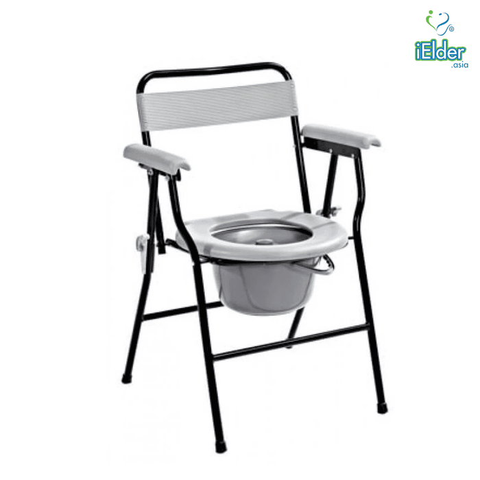 Epoxy Foldable Commode Chair