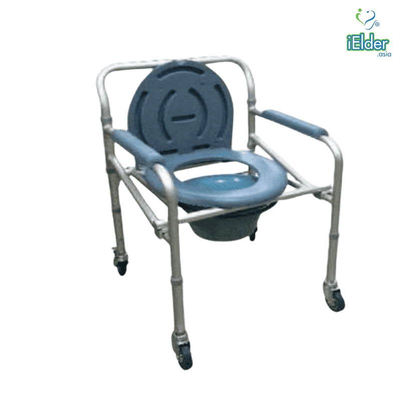 Fair Blue Aluminium Commode Chair