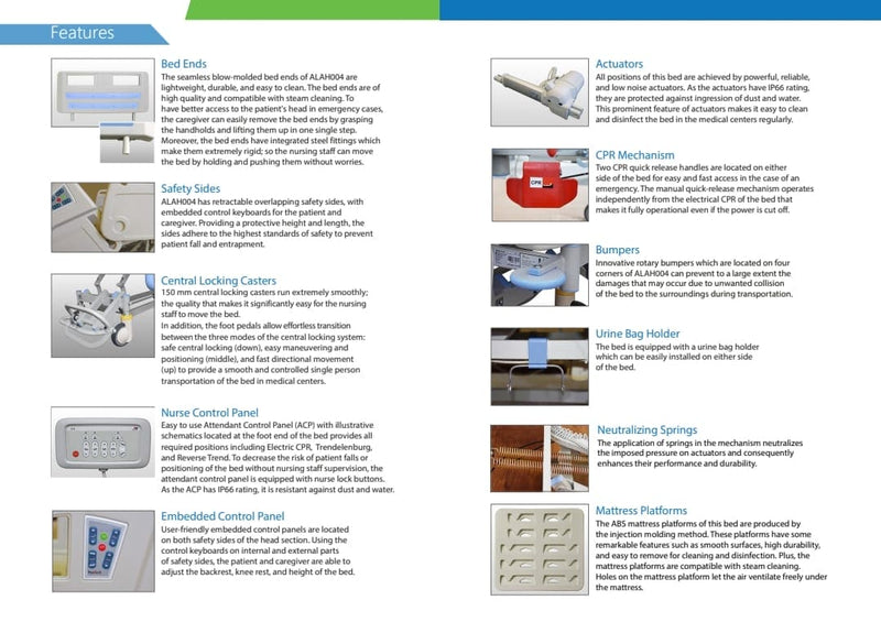 ICU CCU Hospital Bed
