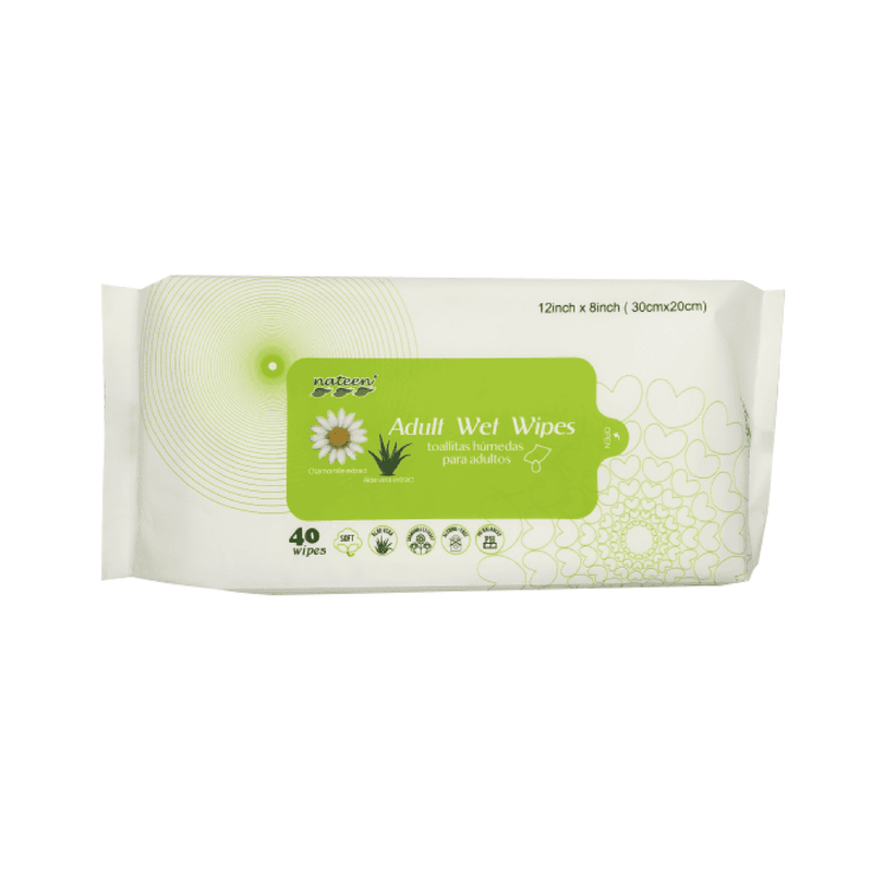 NATEEN Adult Wet Wipes (40 wipes)