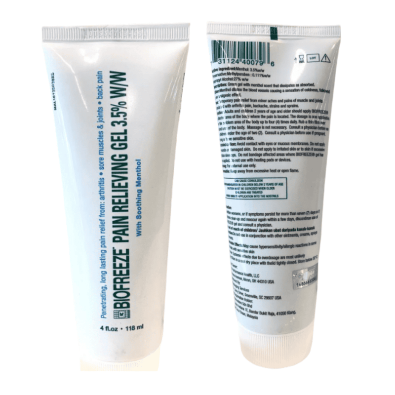 Biofreeze Cold Therapy Pain Relief 115ml - Tube type
