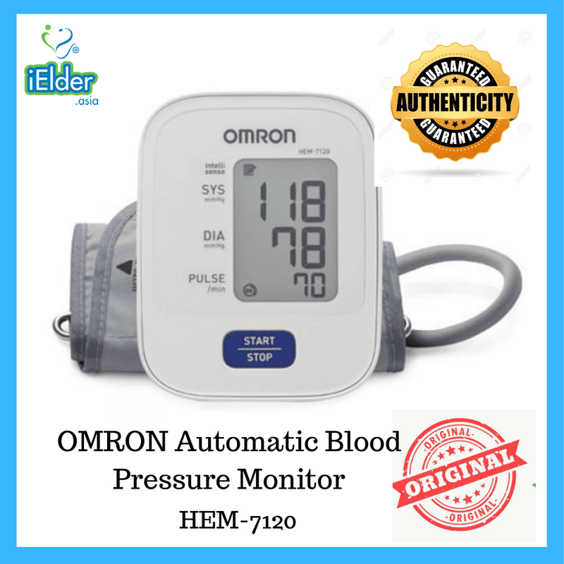 Omron Automatic Blood Pressure Monitor (Basic-1 memory) HEM-7120 - Asian Integrated Medical Sdn Bhd (ielder.asia)