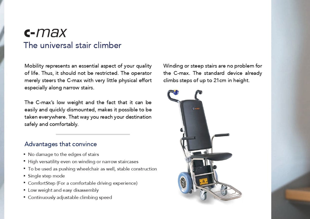 C-MAX Model 140 Stair Climbing Wheelchair