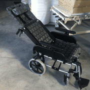 Black Flower Pattern Comfort Evolution Recliner Pushchair / Wheelchair - Asian Integrated Medical Sdn Bhd (ielder.asia)
