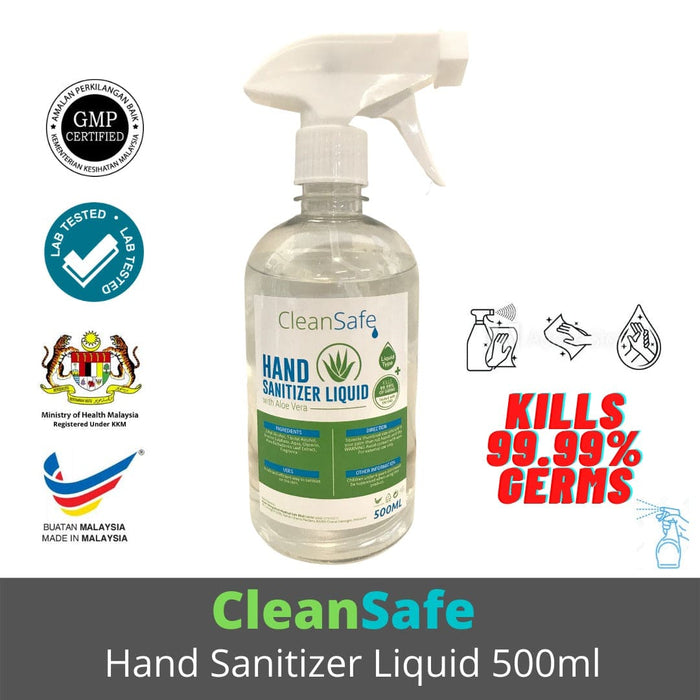 CleanSafe Hand Sanitizer Liquid (Spray) 500 ml