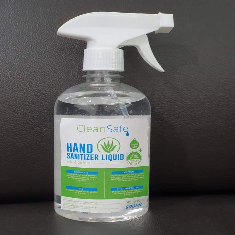 CleanSafe Hand Sanitizer Liquid (Spray) 500 ml
