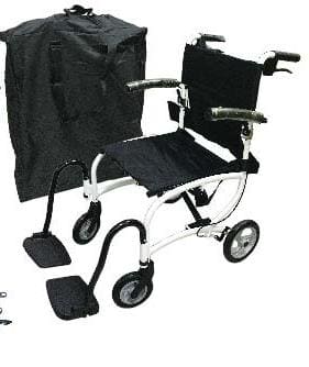 Lightweight Aluminium Transit Wheelchair with Carry Bag Fair