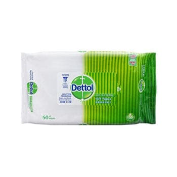 Dettol 抗菌湿巾（50 片）[ 有效期：2023 年 5 月]