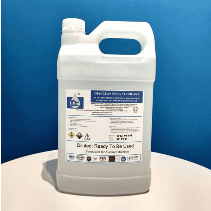 Pera Sterilant Disinfectant (Dirumus untuk Mesin Pengabut) 5 Liter |Diaclean