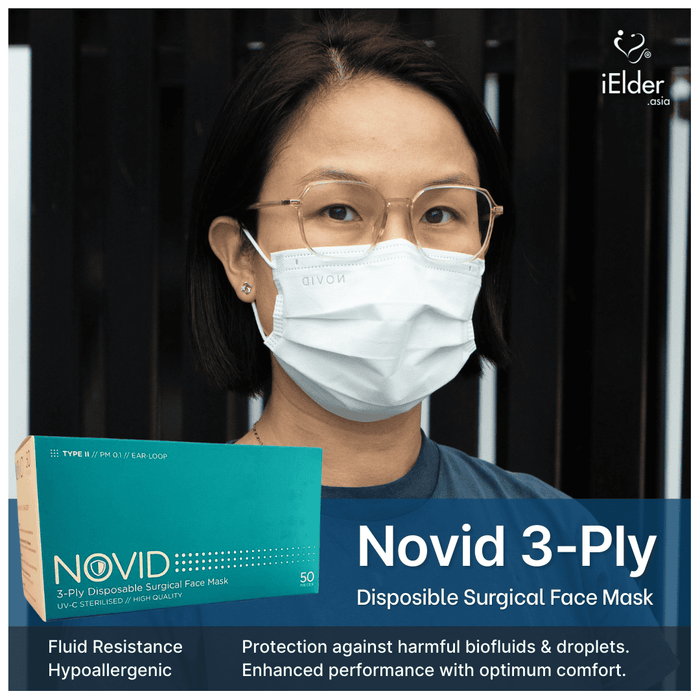 Novid 3 层一次性手术口罩（套装）- 成人