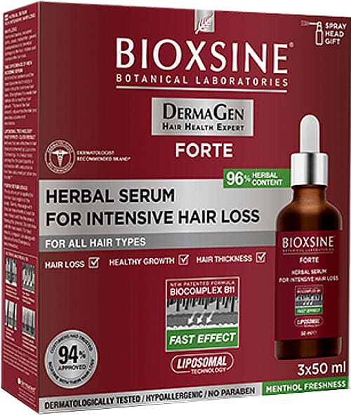 [Ketibaan Baru] Syampu/Serum Herba Bioxsine Forte Untuk Rambut Gugur Intensif 