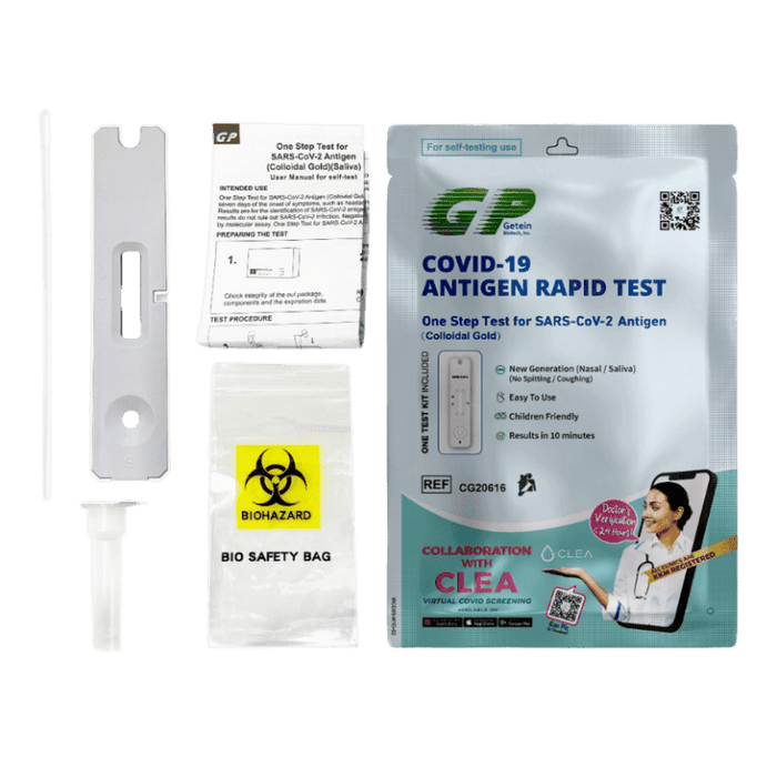 [Special Offer] Getein GP Covid-19 Antigen Rapid Test (Nasal/Saliva) (Kid-Friendly) (Expiry: 8 Jan 2024)
