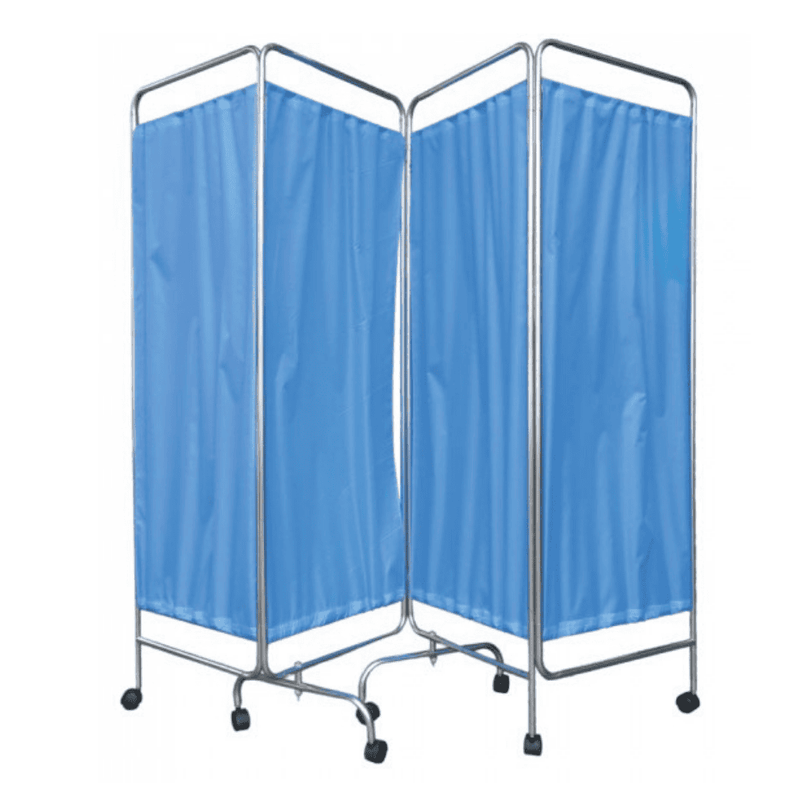 Hopkin Hospital Ward Screen 4 Fold With Blue Curtain - Asian Integrated Medical Sdn Bhd (ielder.asia)