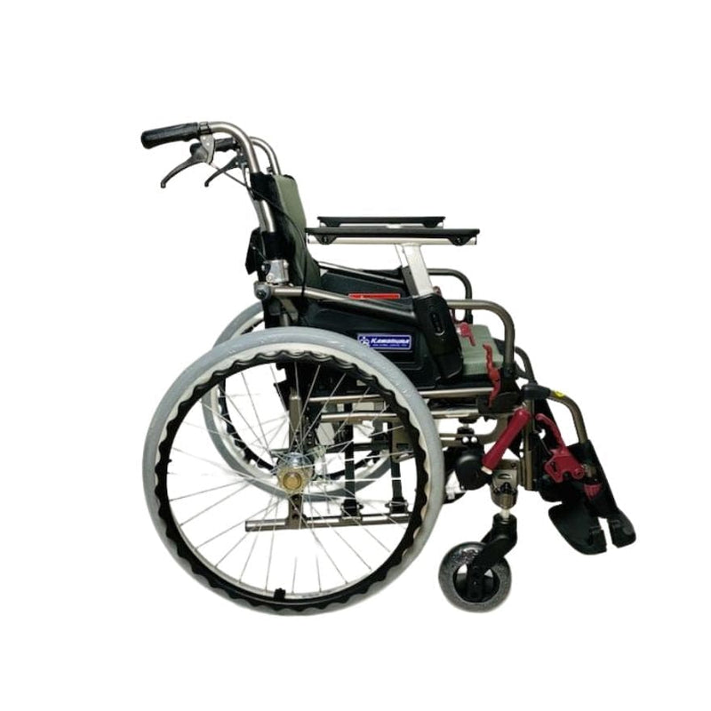  harga kerusi rodaSelf-Propelled Elevating Wheelchair KMD-C22-45 Light Blue | Kawamura 