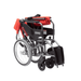 Kawamura Adjustable Height Elevating Wheelchair KMD-S16-45-SH (Blue Stripe)
