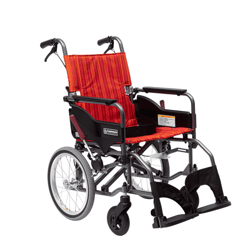 Kawamura Adjustable Height Elevating Wheelchair KMD-S16-45-SH (Blue Stripe)