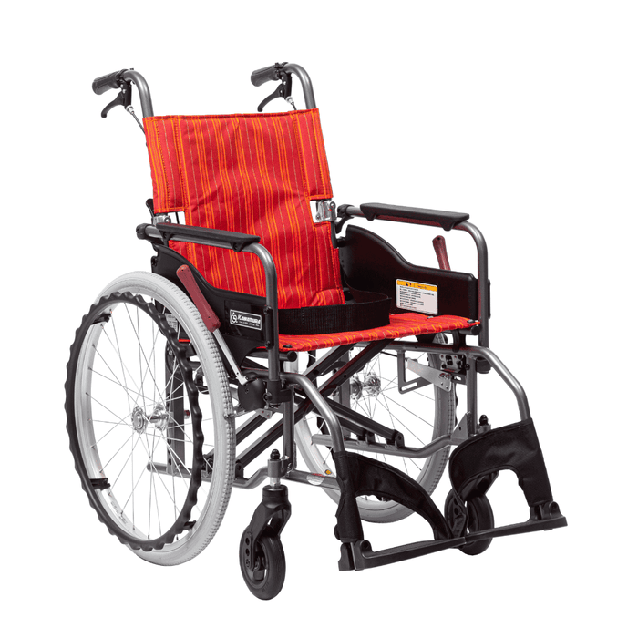 Kawamura Adjustable Height Elevating Wheelchair KMD-S22-45-SH (Orange Strip)