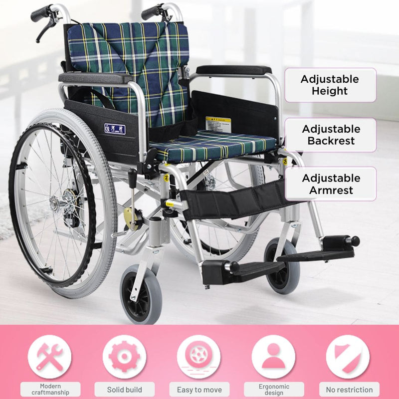 Detachable Armrest & Footrest Wheelchair KA822-45 | Kawamura