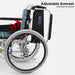 Detachable Armrest & Footrest Wheelchair KA822-45 | Kawamura