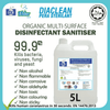环保、有机、清真认证的 Diaclean Pera 消毒剂 5升