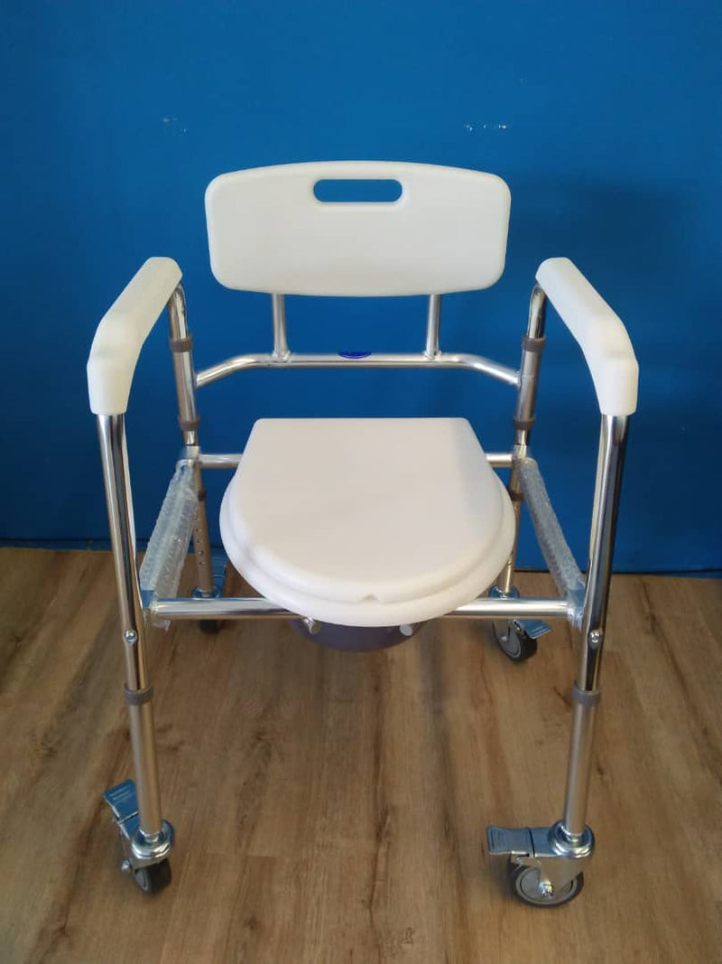 Light Commode Mobile Chair with Adjustable Aluminium Frame - Asian Integrated Medical Sdn Bhd (ielder.asia)