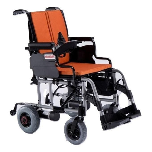 Orange New Breeze Lightweight Powered Wheelchair 29 kg - Asian Integrated Medical Sdn Bhd (ielder.asia)