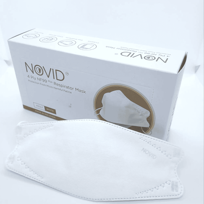 Novid NF99 4-ply 4ply Respirator Mask 20pcs/box - KF94 Qualification ASTM F2101-19 BFE 98% Surgical Face mask ( 20 pcs per box)