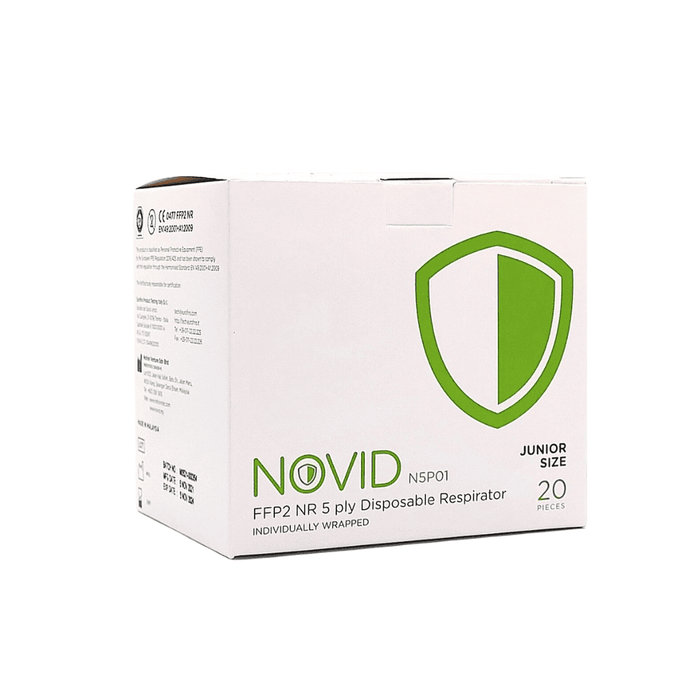 Novid NR 5-Ply Disposable Respirator Face Mask Junior Size N95 ( 20 pcs per box)