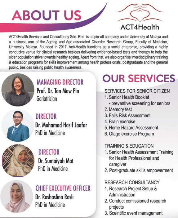 ACT4Health Senior Health Assessment Training Course