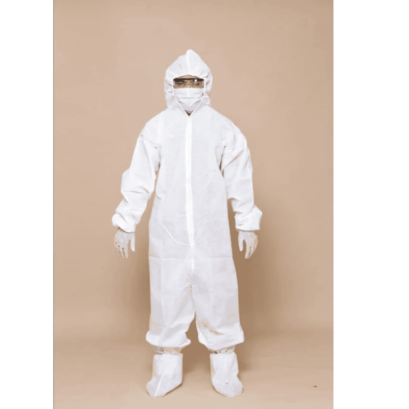 PPE 连体服和鞋套 42gsm（10 套）白色