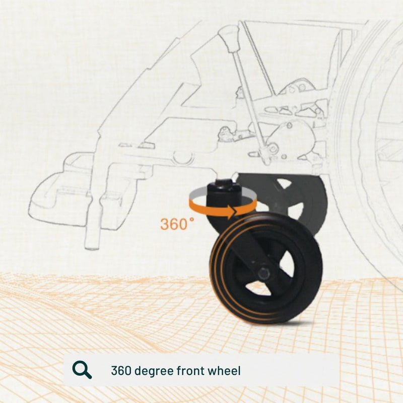 3-in-1 Rollator Walker Wheelchair AY18 | Kawamura