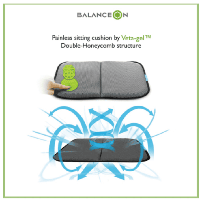 Portable Seat - Fordable & Comfortable Cushion With Veta-Gel | BalanceOn