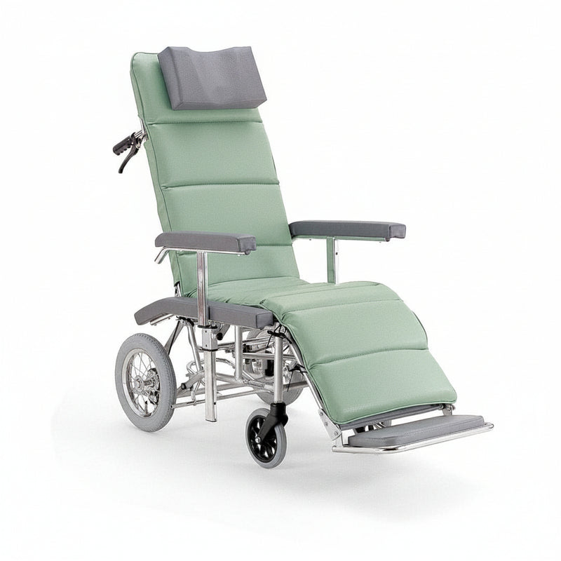 Recliner wheelchair leather
