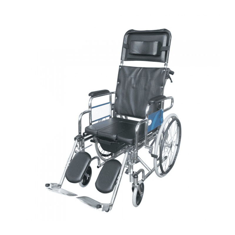 Reclining Commode Wheelchair