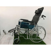 Steel Reclining Wheelchair 24kg (18") - Asian Integrated Medical Sdn Bhd (ielder.asia)