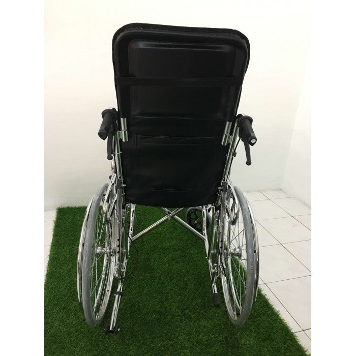Steel Reclining Wheelchair 24kg (18") - Asian Integrated Medical Sdn Bhd (ielder.asia)