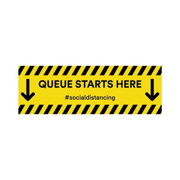 社交距离地板 (3M) 贴纸